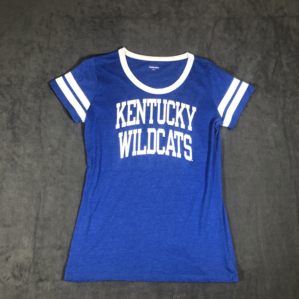 Women's Kentucky Wildcats Ringer T-Shirt, XL by Captivating Apparel Preowned